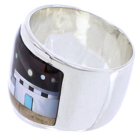 Multicolor Jewelry Native American Design Ring Size 6-1/2 YS71258